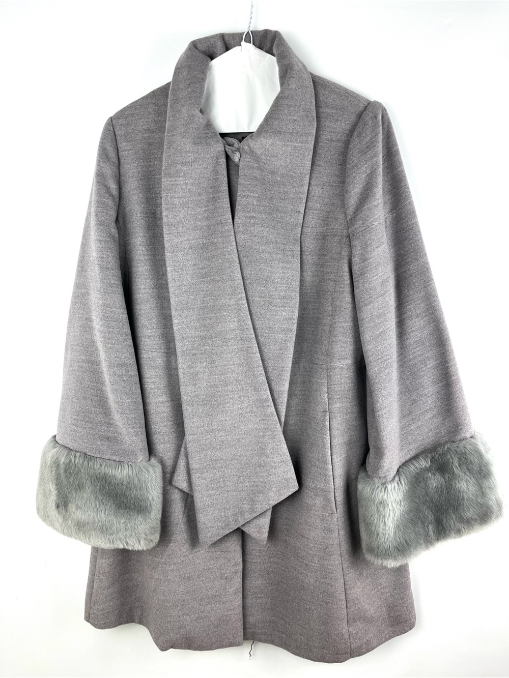Vintage Jessica Blazer Like Jacket With Huge Soft Faux Fur cuffs
